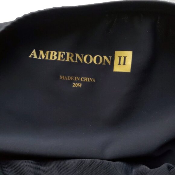 AmberNoon II NWOT One-Piece Halter Top Swimsuit in Black Size 20W - Picture 8 of 16